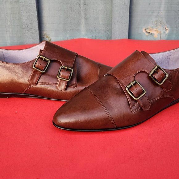 Johnston & Murphy 1850 Women's Brown Leather Shoes S 9M - Picture 3 of 8